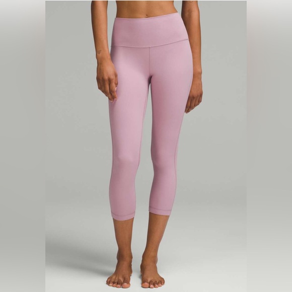 🌼Lululemon Align™ High-Rise Crop 23”” size 4 Rose Blush - Picture 1 of 12